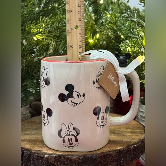 ✨ Brand NEW w/Tags Rae Dunn Disney happy Mug featuring Mickey and Minnie Mouse ✨ - Picture 8 of 11